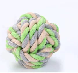 Stuffed Plush Squeaky Dog Chew Toy Ball (Single Piece)